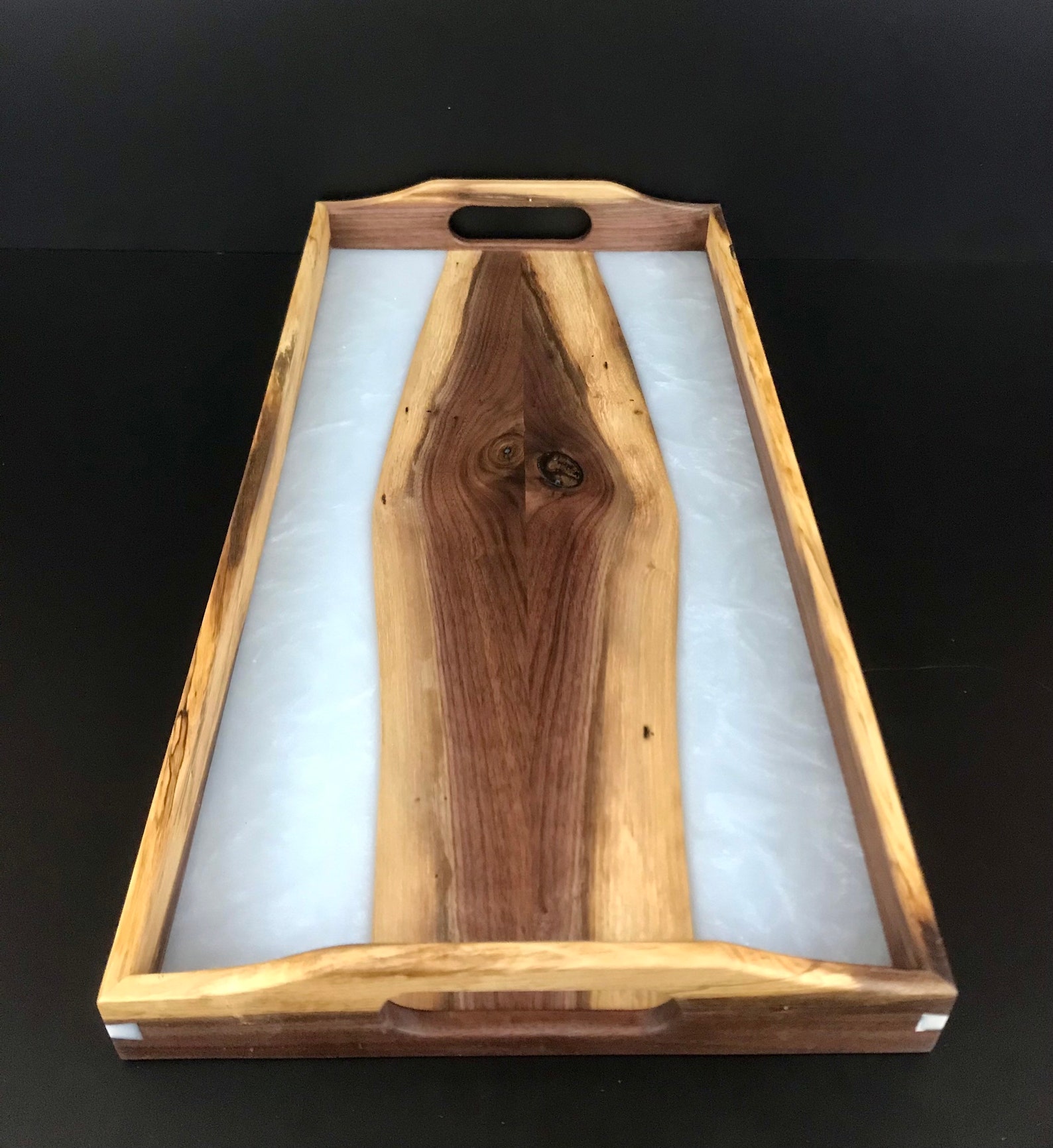 Walnut and Epoxy Serving Tray Etsy