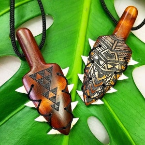 Small Leiomano Pendant Engraved