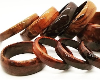 Plain Koa Wood Bangle Bracelet