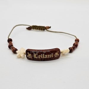 Koa ID Engraved Adjustable Bracelet
