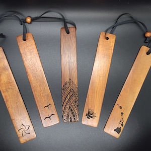 Koa Wood Engraved Bookmark