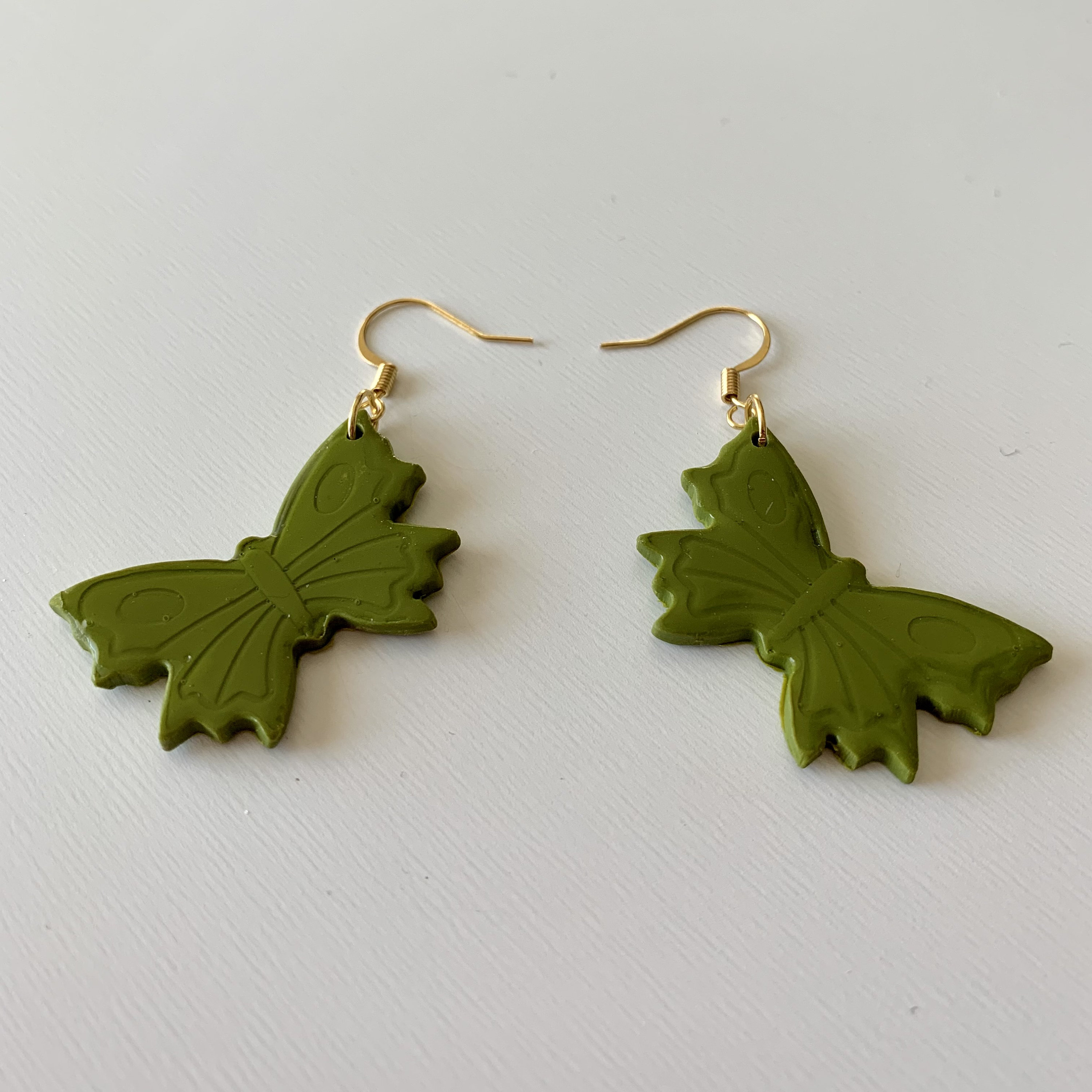 Butterfly Earrings Polymer Clay Earrings Etsy