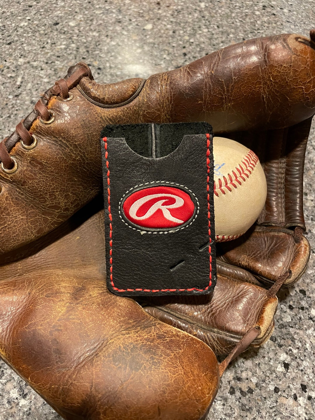 Rawlings Baseball Glove Card Holder Etsy