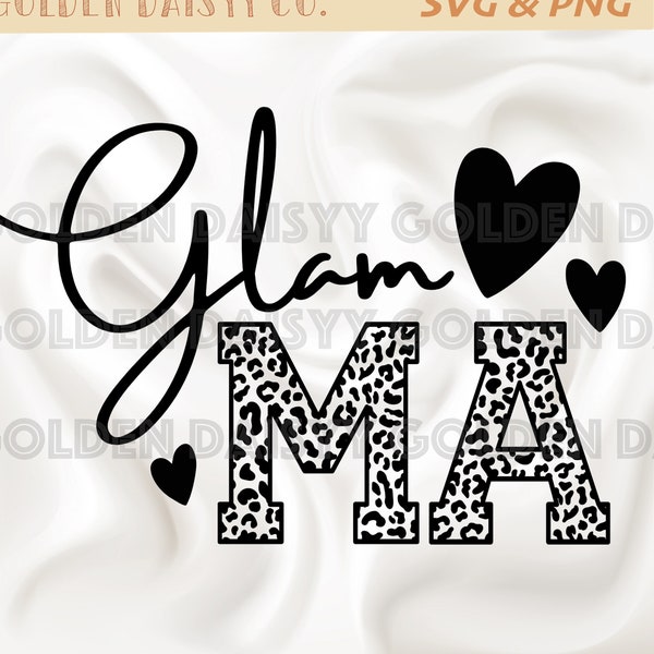 Glam MA / Granny / Grandma / glamorous / Diva SVG / PNG / Sublimation