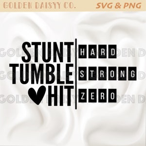 Stunt Tumble Hit Zero / cheerleading SVG / PNG / practice / flyer base backspot / team Sublimation