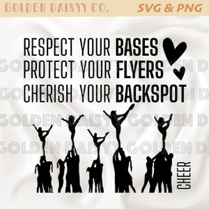 Cheerleader Base, Flyer & Backspot SVG / PNG / Sublimation / digitaler Download