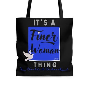 Zeta Phi Beta &quot;Finer Woman&quot; Tote Bag
