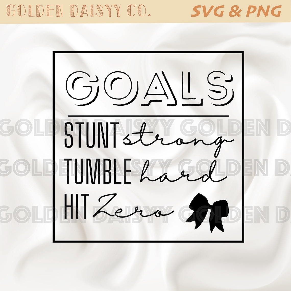 Cheerleading Goals / Hit Zero SVG PNG Sublimation Etsy