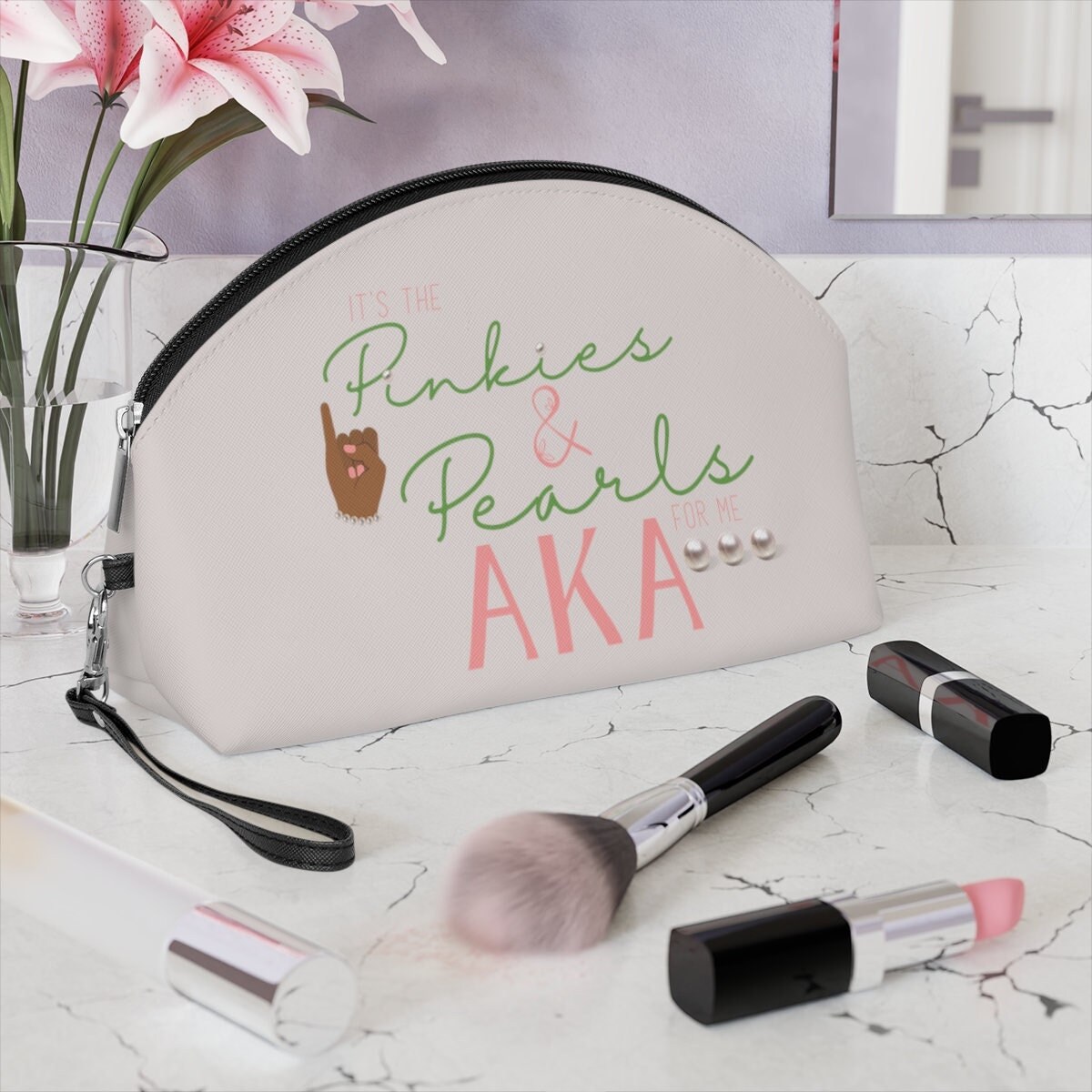 Light Pink Iridescent Make-Up Bag — Peak Academy of Dance