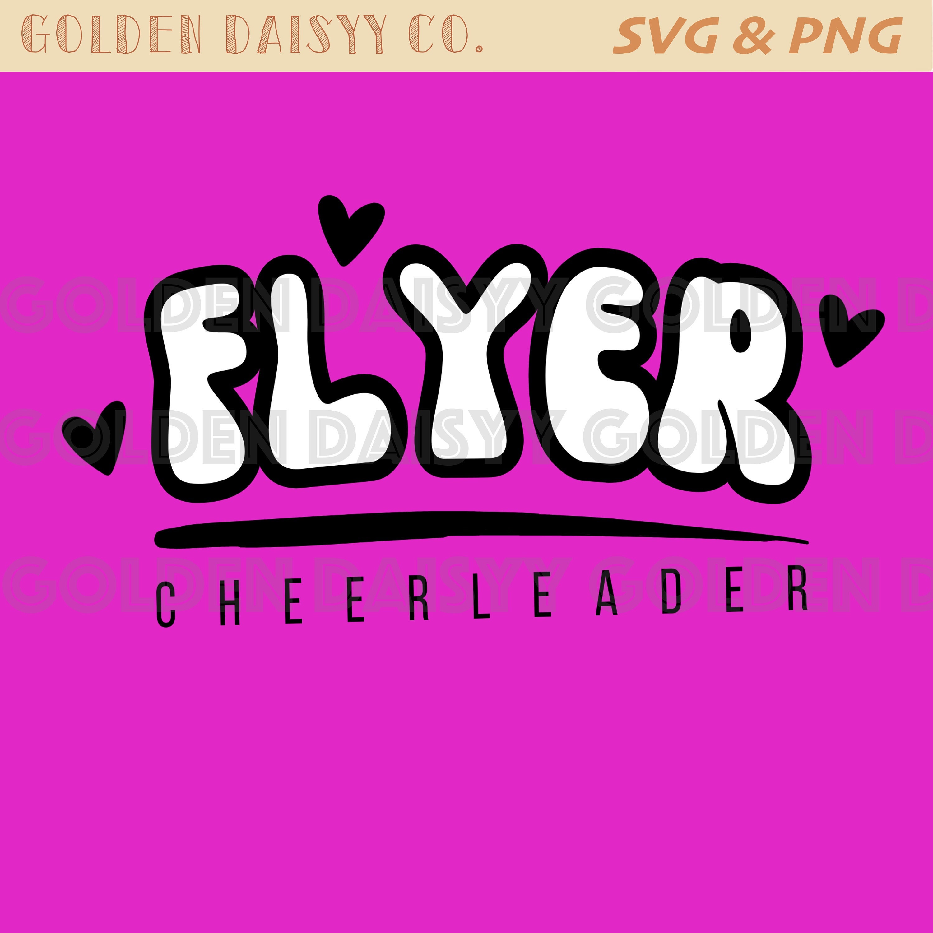 Cheerleading Flyer SVG / PNG / Stunting Sublimation / Digital Download