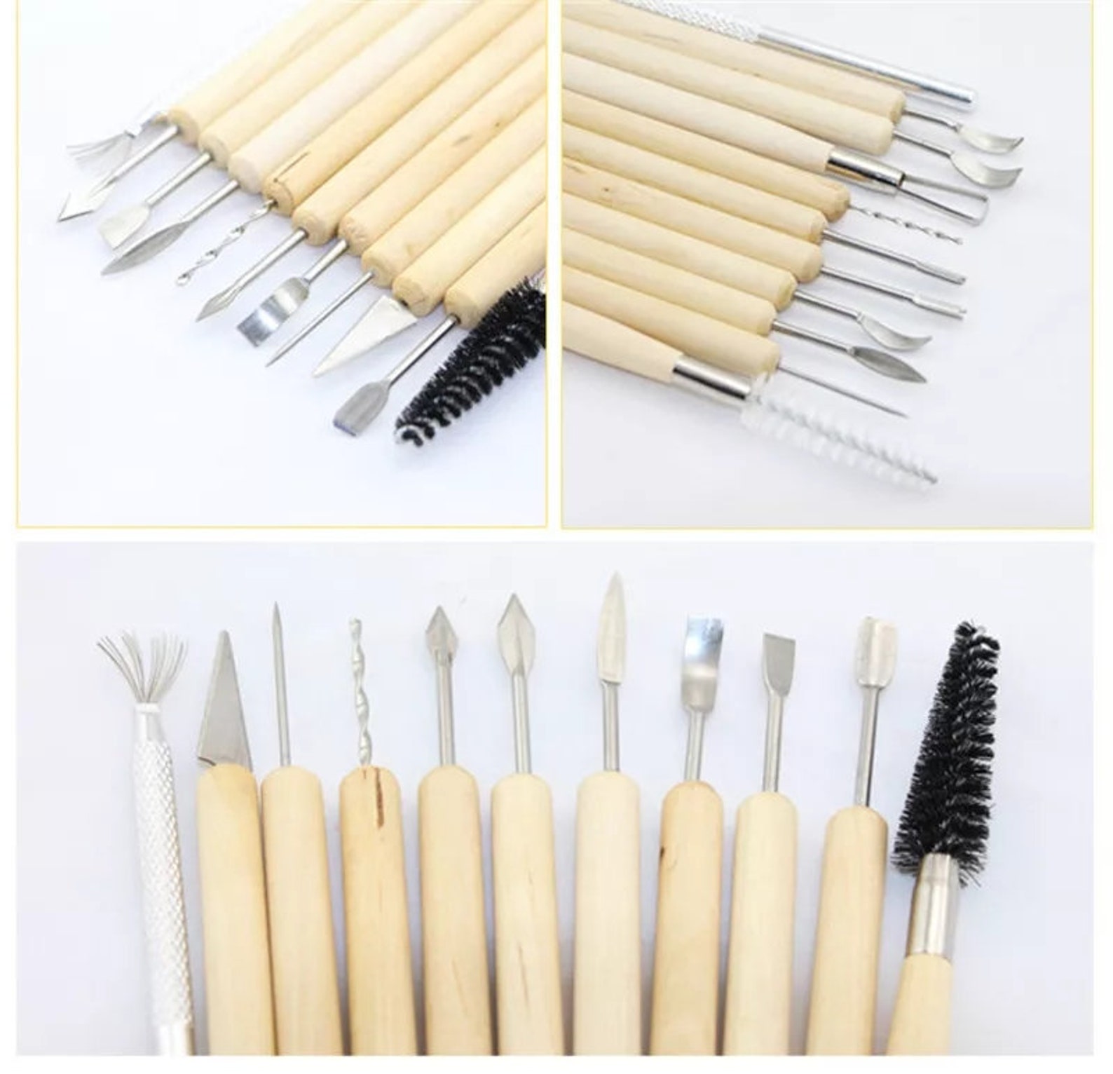 11 pcs Clay Sculpting Kit Sculpt Smoothing Wax Carving Pottery Etsy
