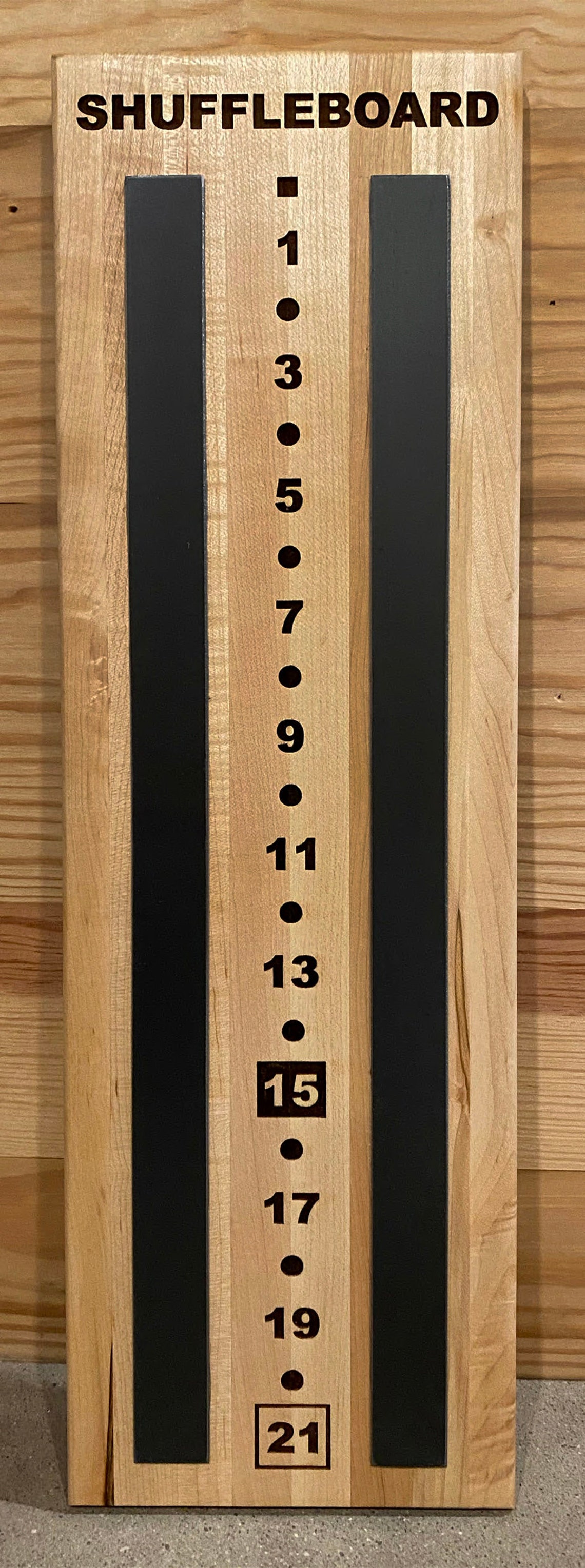 Solid Wood and Steel Shuffleboard Scoreboard Scorer Maple / Etsy