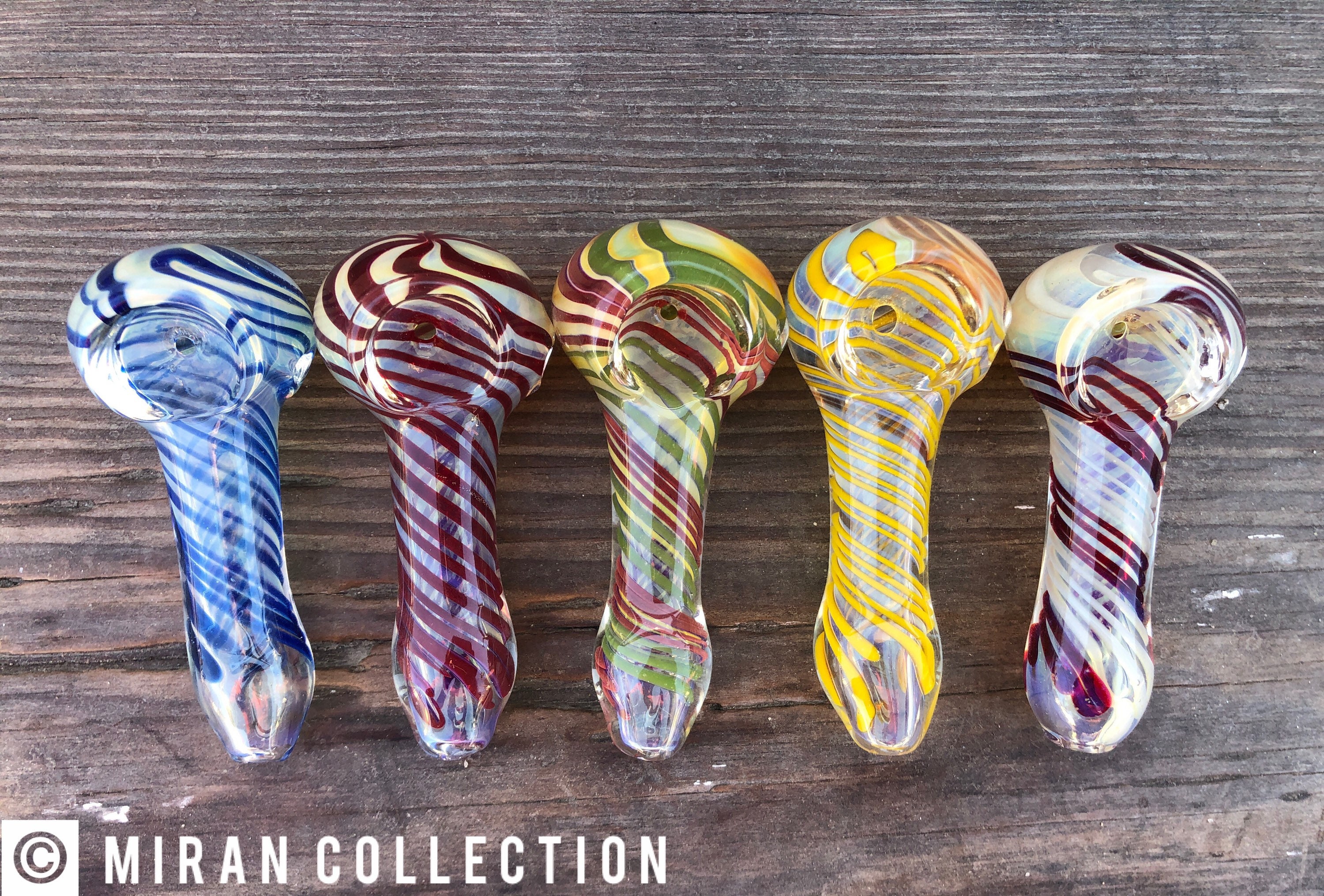 5 piece of 3 Handmade tobacco glass pipe tobacco glass pipes Etsy
