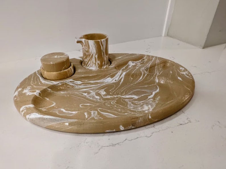 Concrete Seth Rogen Inspired Joint Rolling Tray With Ash Tray Etsy