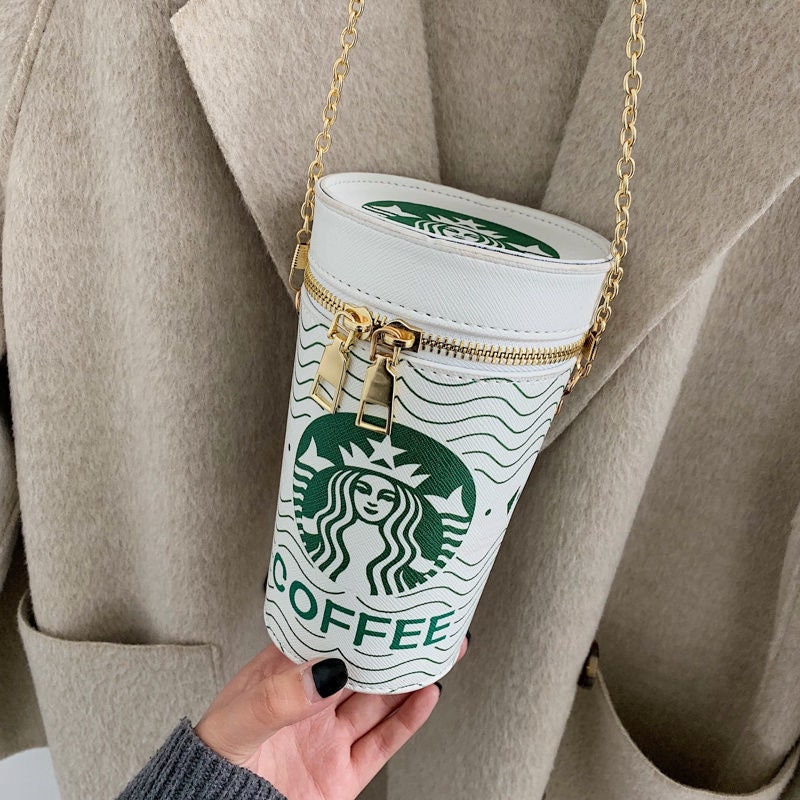 Starbucks Frap inspired Designer Coffee Purse Stylish Shoulder Bag