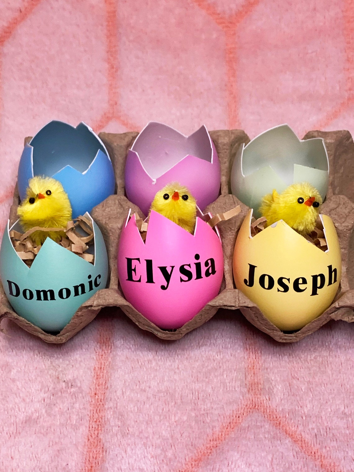 Family Easter Eggs With Names Etsy