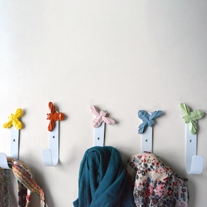 Väggkrok för barn, väggkrok för barn, dekorativ origami-handdukskrok för badrum