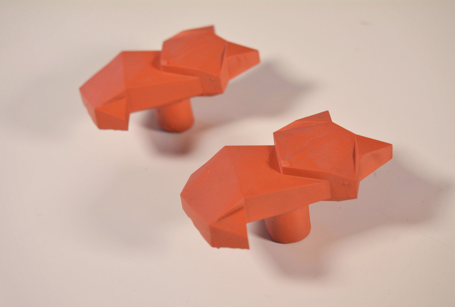 Mango de zorro origami perillas de muebles tiradores de | Etsy