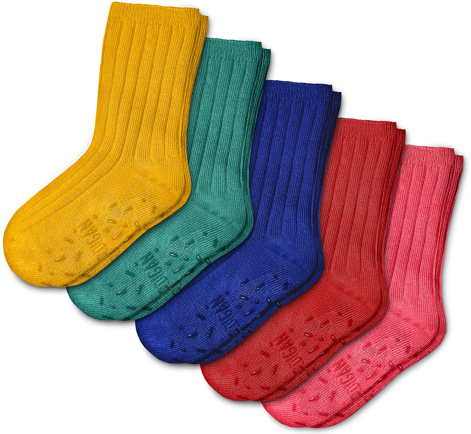 Boys Organic Cotton Socks 5 Pack With Grips on Sole Age 1 7 Years as