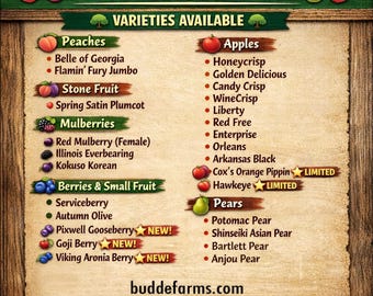 SCION SALE! Peach, Apple, Pear, Plum, Plumcot, Mulberry & MORE. Fresh cuttings for grafting