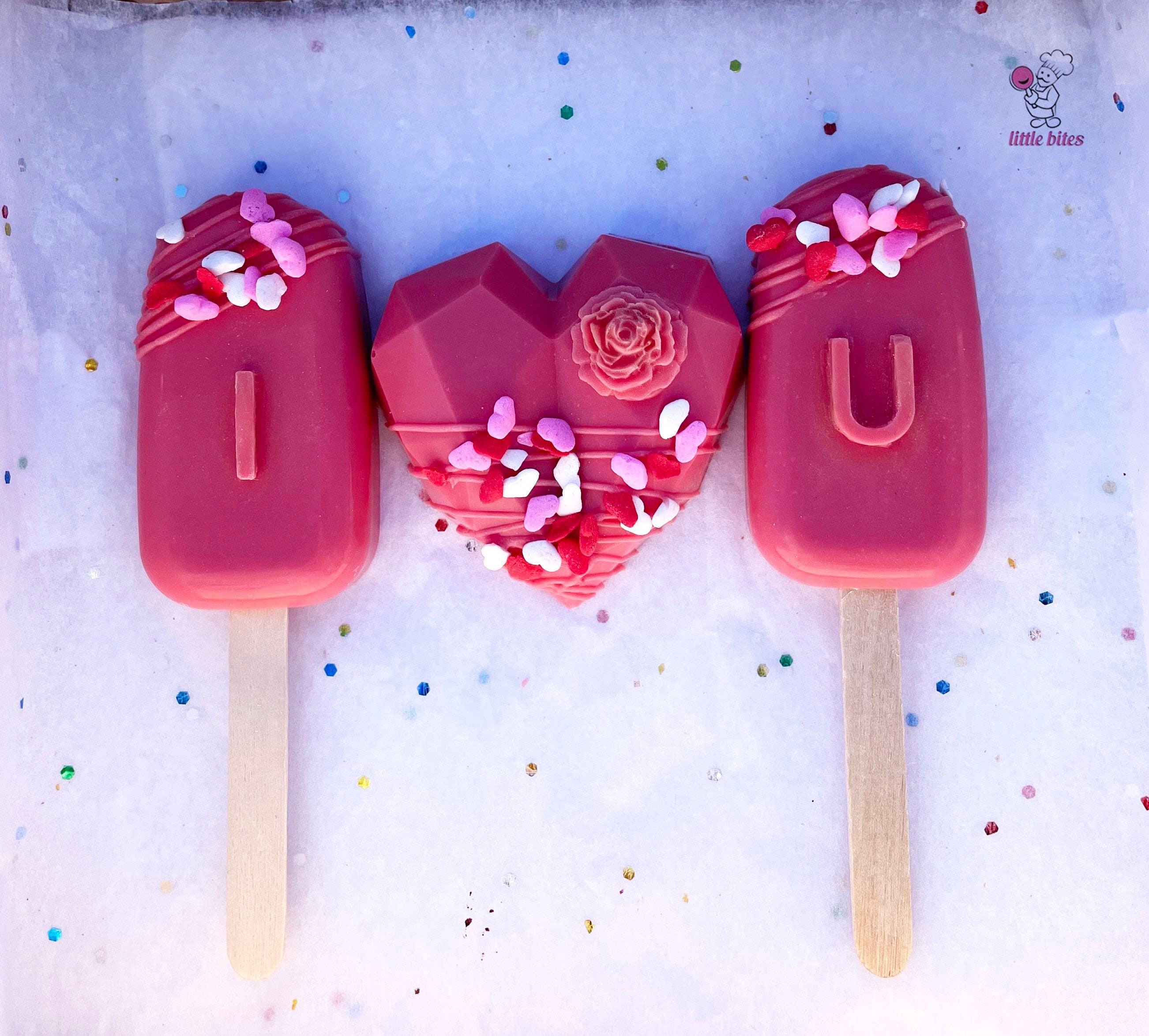 3 Cakesicles Pink Cakesicles Mother's Day Treats Gift for Etsy