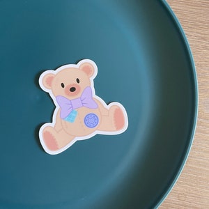 Teddy Bear Sticker, Vinyl Stickers, Laptop Stickers, Teddy Bear Stickers, Hydroflask Stickers, Teddy Bears, Cute Teddy Bear, Clear Stickers
