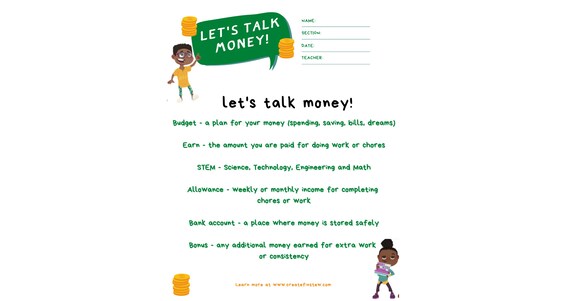 Money Worksheets | Kids Money Management | Kids Worksheets | Budgeting For Kids | Financial Literacy | Homeschool Worksheet | Money Activity