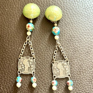 Vintage Japanese clip-on earrings