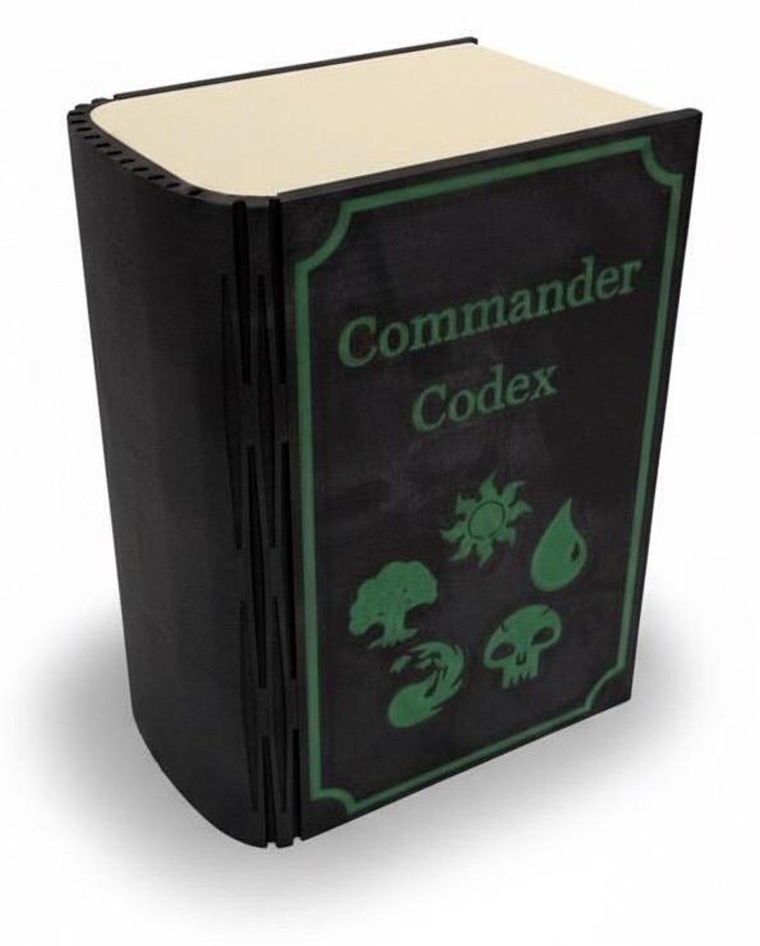 Codex Selection Box Commander Codex Deck Box | Magnetic Spell Book Card Case With Dice ...