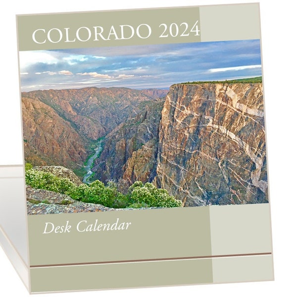 2024 Colorado Desk Calendar l 12 Month Calendar with CD Case