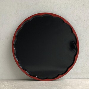 Japanese vintage black lacquered tray from Zohiko brand, Kyoto