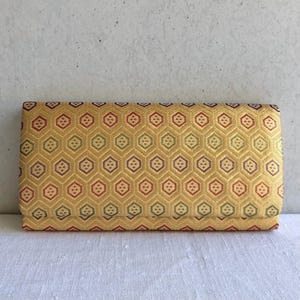 Borsa da sera in broccato di seta dorato giapponese originale vintage degli anni '70, in condizioni eccellenti.