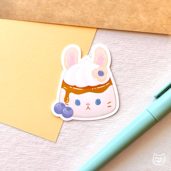 FFXIV Puddingway sticker | loporrit pudding | 2.5 inch | matte vinyl sticker