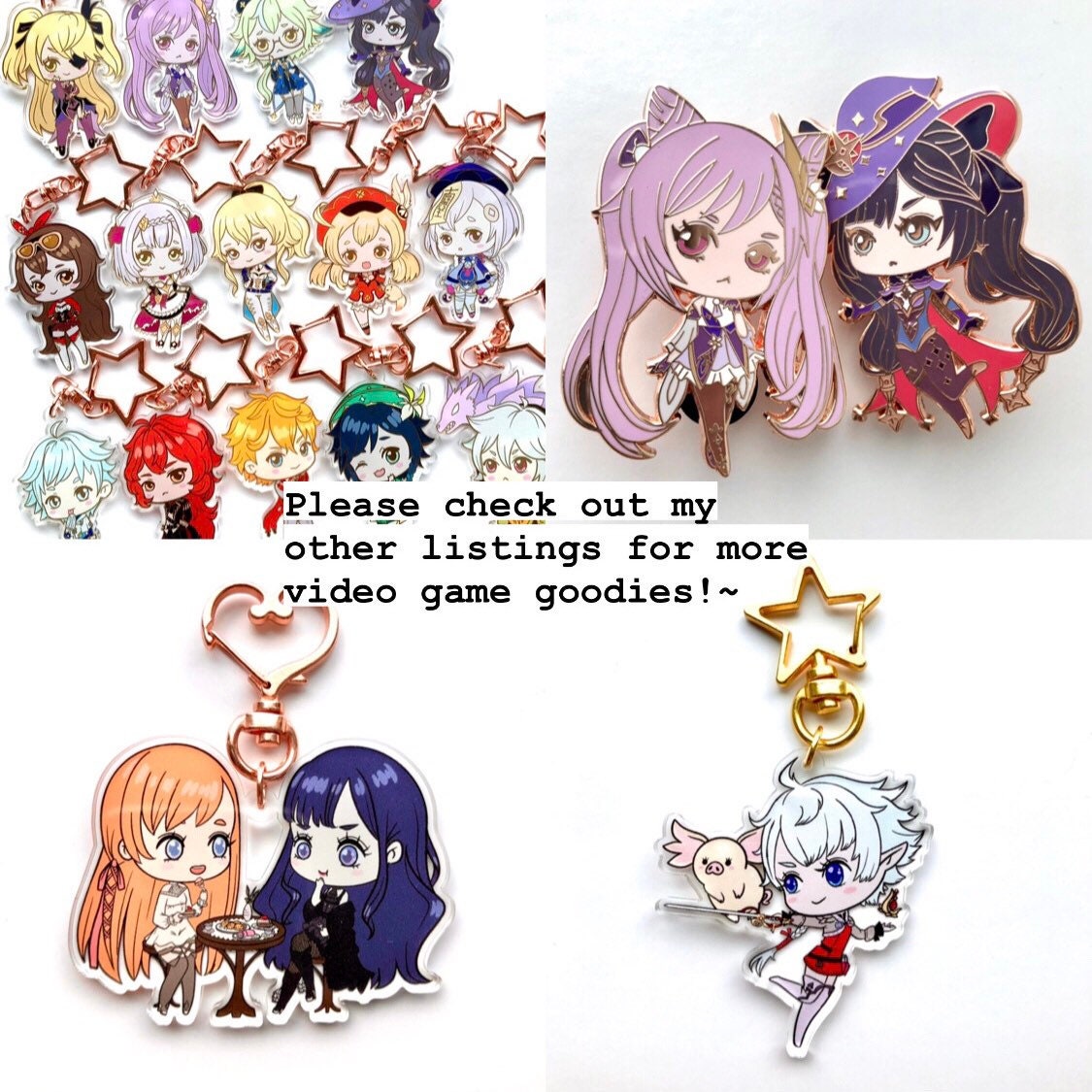 Impact Charm / / Doble cara / / - Etsy España