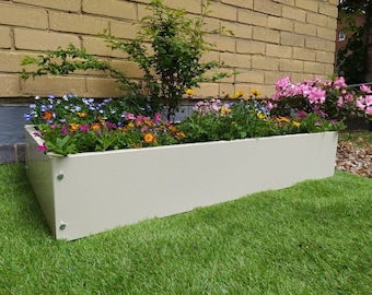 Beige Metal Garden Raised Bed kit, 100cm x 50cm