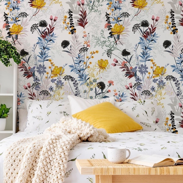 Wildflower Wallpaper Etsy