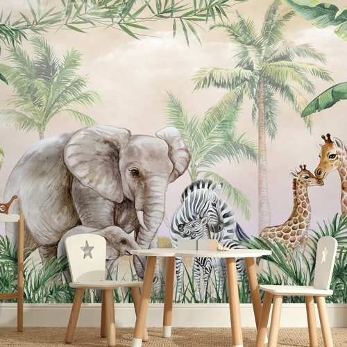 Baby Jungle Animals Wallpaper