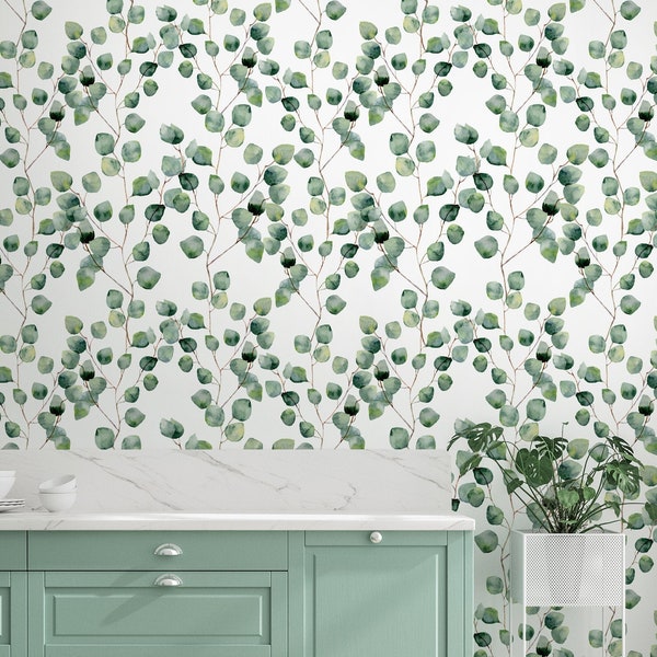 Eucalyptus Wallpaper - Etsy UK