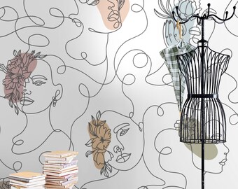 Line Art Wallpaper Etsy line art wallpaper etsy