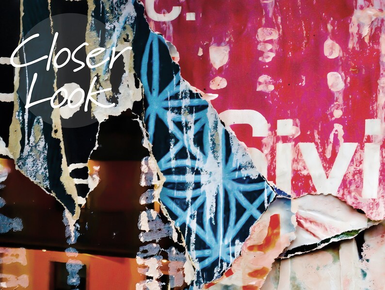 Graffiti Wallpaper Street Art Wallpaper Peel and Stick | Street Collage Art Wall Mural image 6