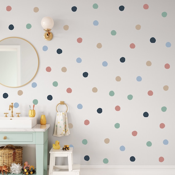 Kids Wall Decal | Colorful Polka Dots Wall Decals | Nursery Wall Sticker