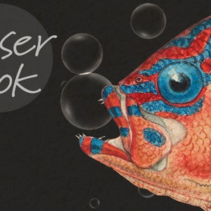 Fish Wallpaper Peel and Stick Vintage Fish Wall Mural image 9