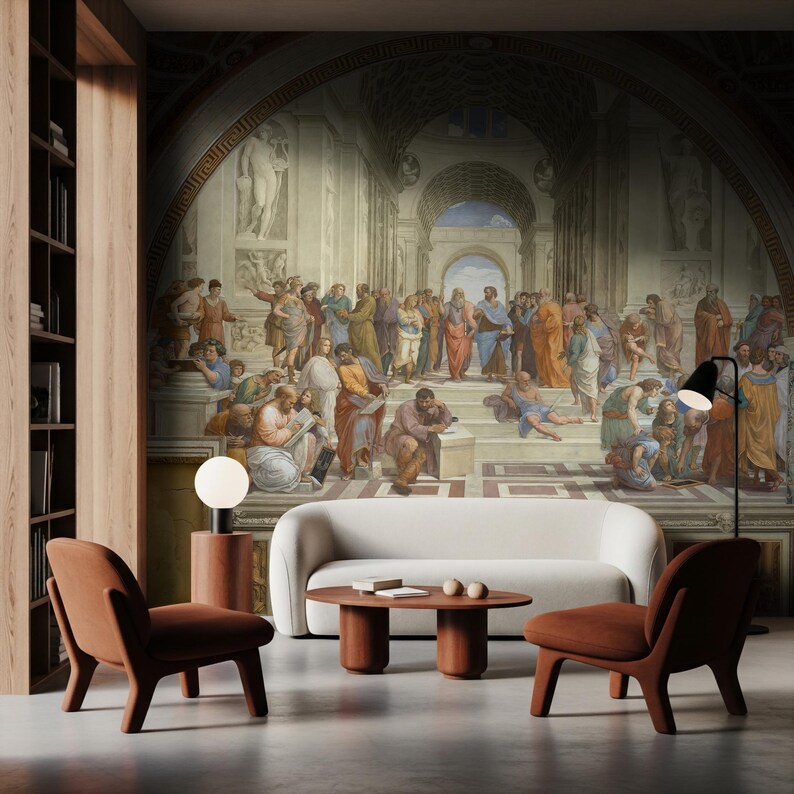 Wall Designs Renaissance Historical Renaissance Art Wallpaper | European Fresco Scholars Wall ...