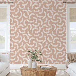 Diagonal Lines Wallpaper Peel and Stick | Abstract Shape Art Wall Mural