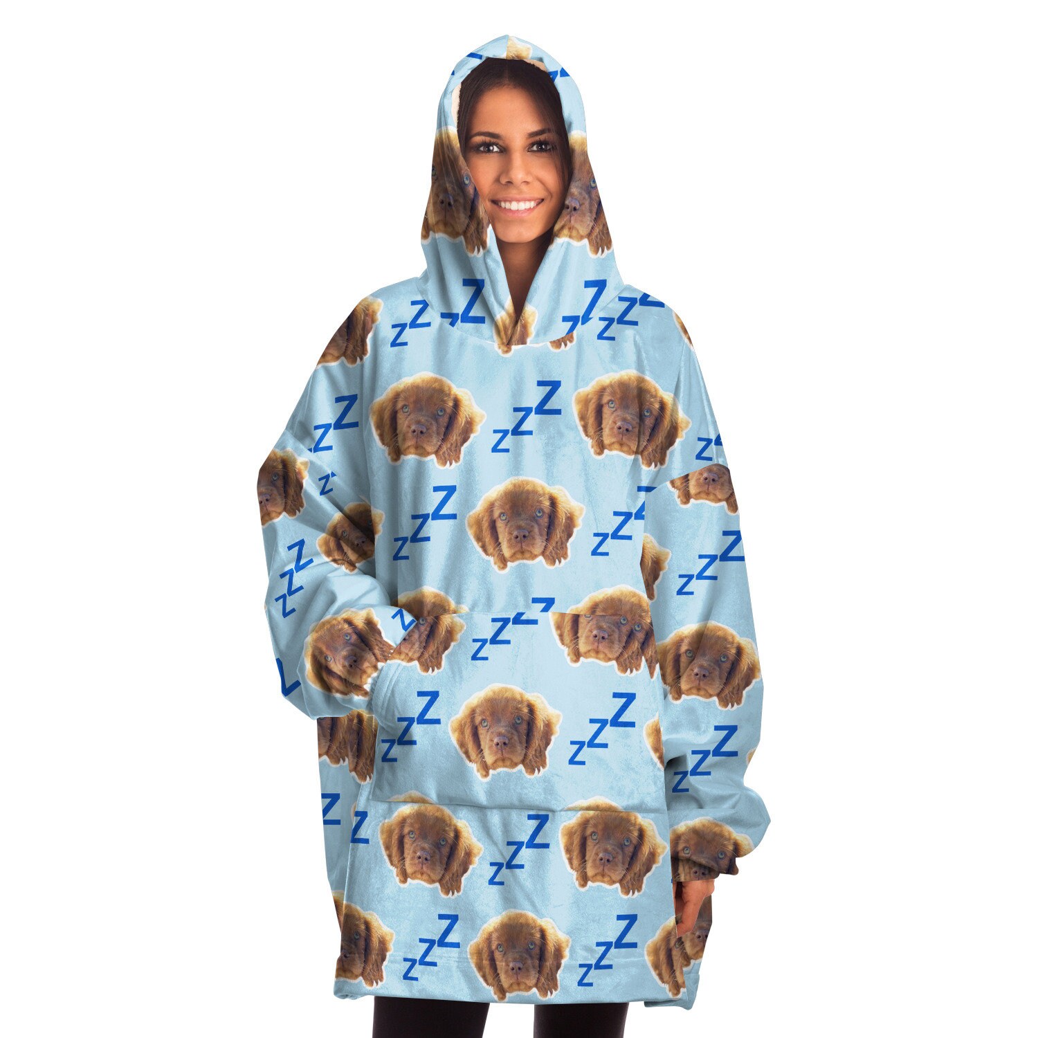 Custom Oversized Hoodie Blanket 