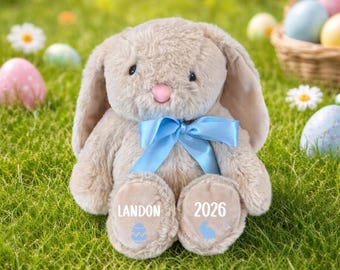 Gepersonaliseerde paashaas, paascadeau, paasknuffel, Pasen 2026