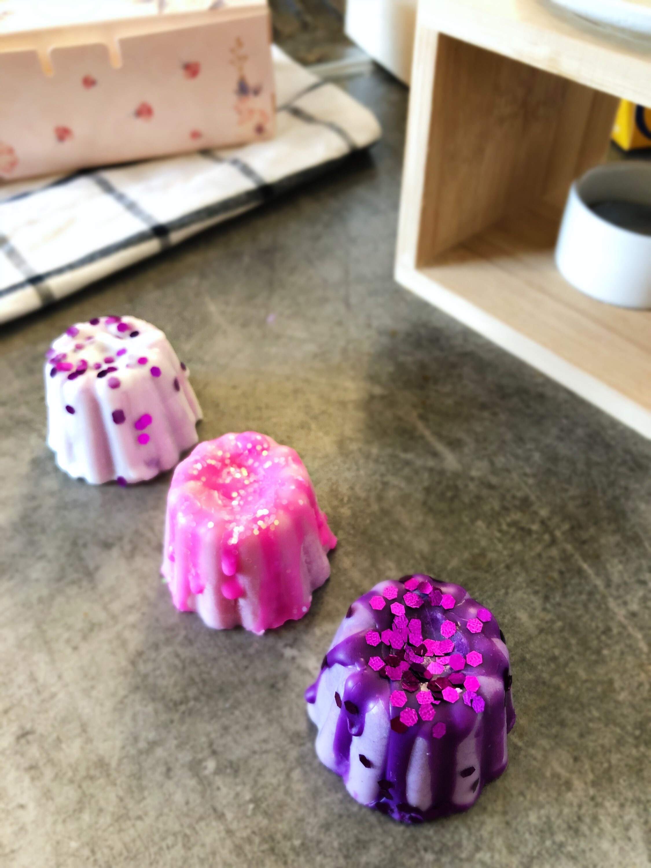 Coffret Boîte 3 Fondants Parfumés de Cire Soja