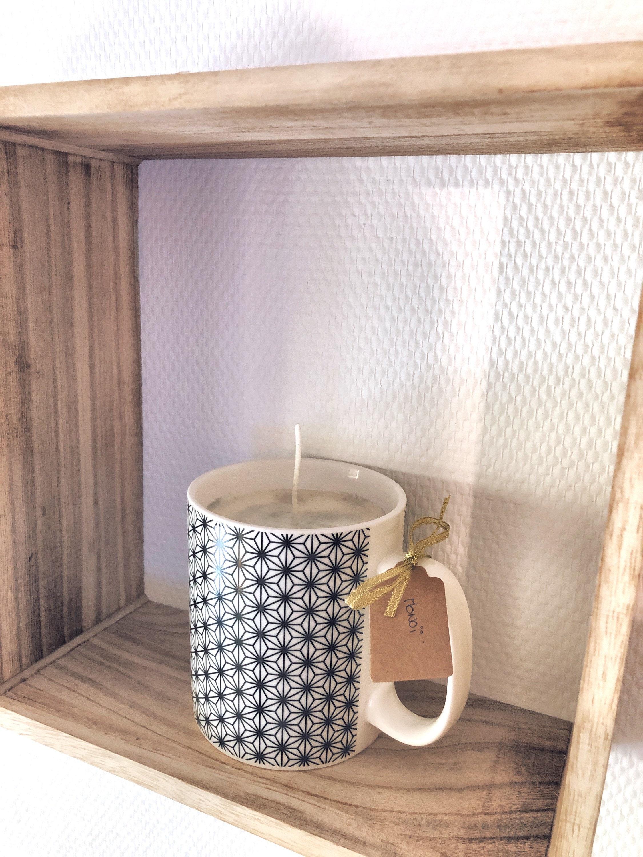 Mug Bougie Parfumée Cire de Soja/Tasse Bougie