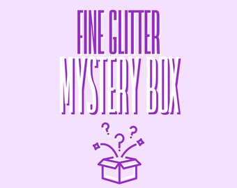 High Sparkle Fine Glitter Mystery Box – Premium PET Glitter, 5 x 2oz Packs