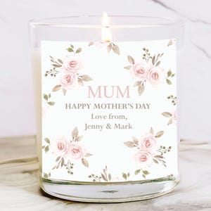 Personalised Mother&#39;s Day Candle, Mother&#39;s Day Gift, Mum Scented Candle, Gift for Mum, Mum Gift, Mother&#39;s Day Gift from Child, Nanny Gift